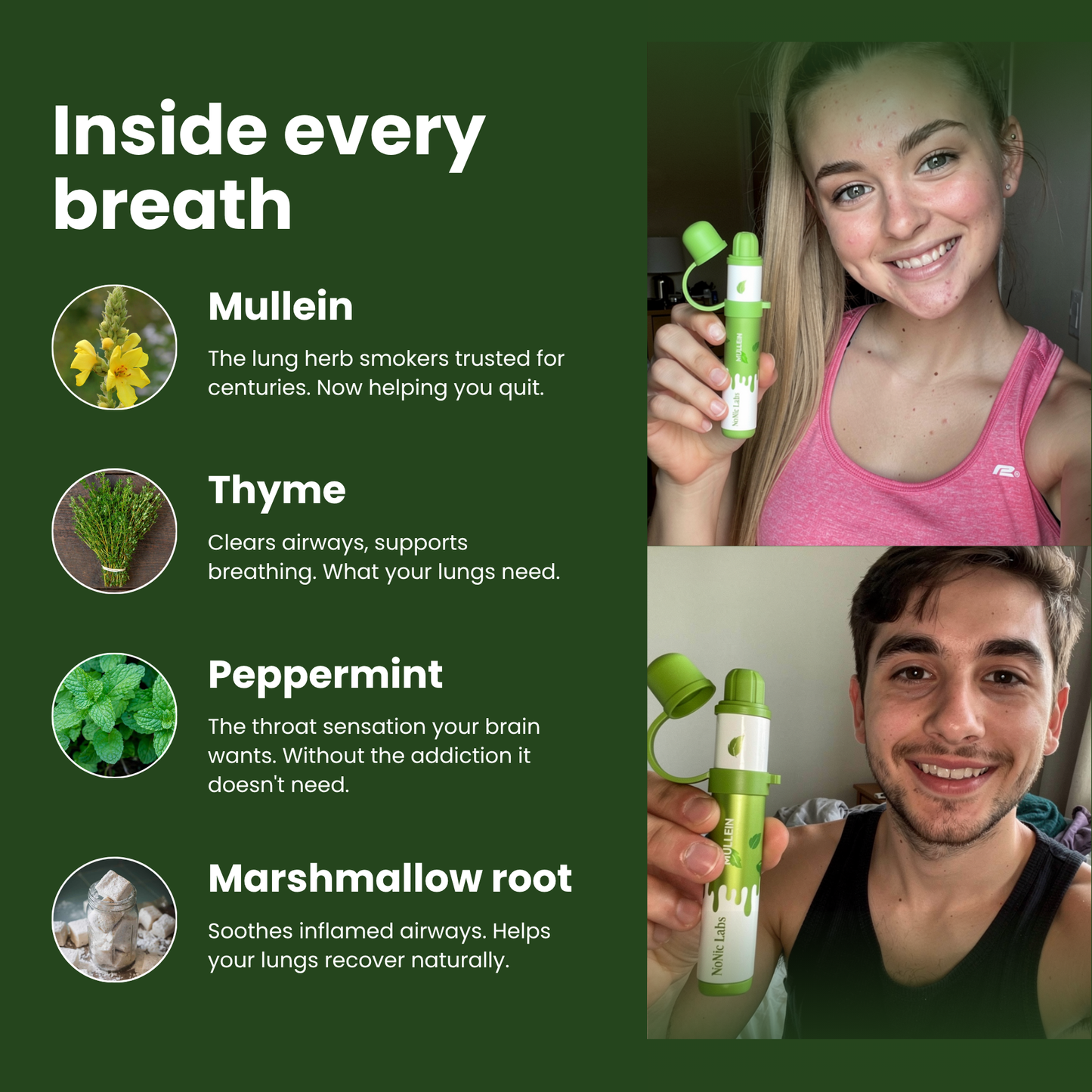 NoNic™ Nicotine Free Inhaler Stick